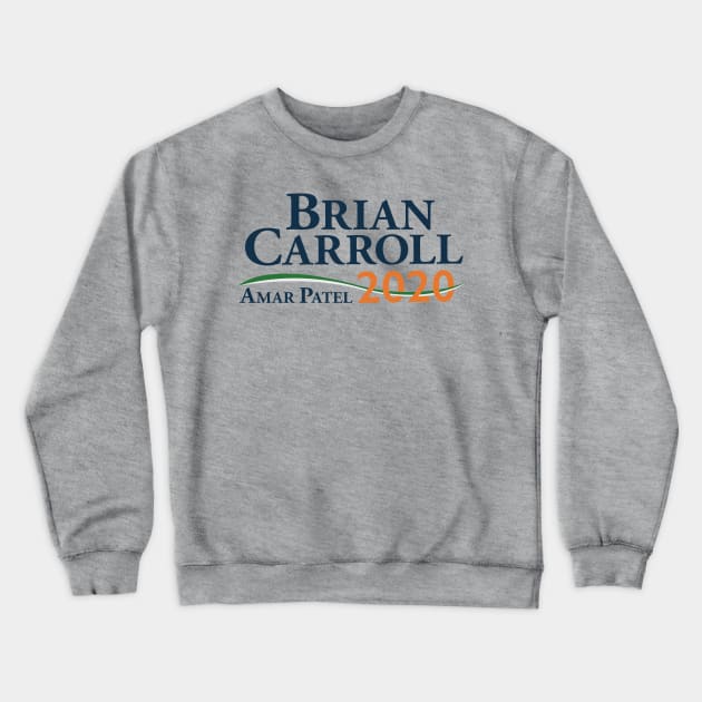 Brian Carroll Amar Patel 2020 Presidential Election Logo Crewneck Sweatshirt by ASP